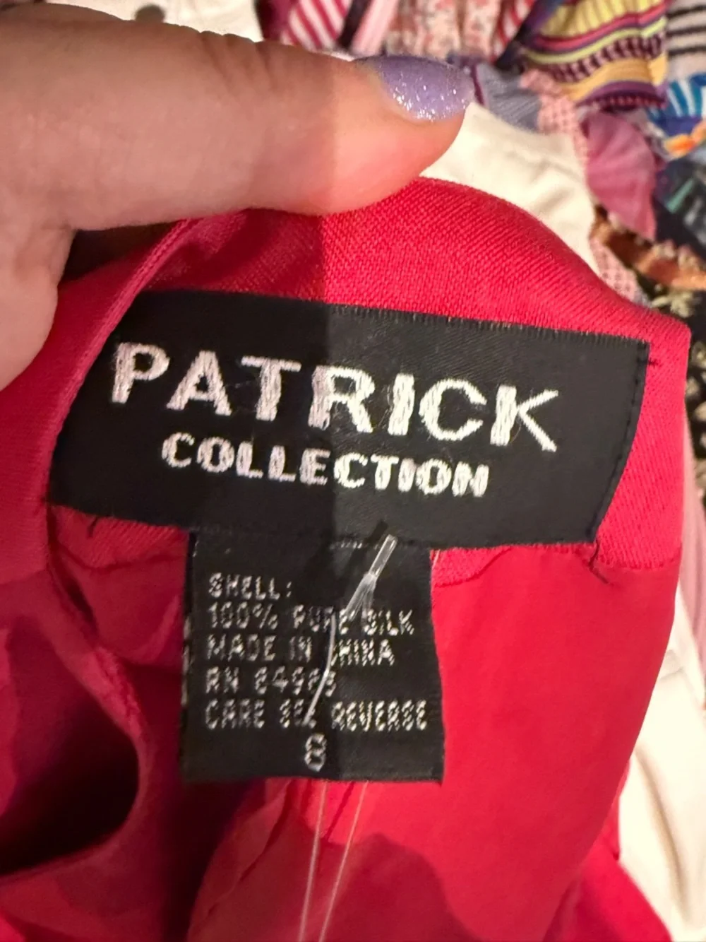 Patrick Collection vintage 80s/90s silk blazer